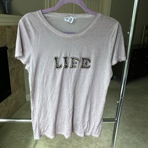 ‼️FINAL WEEK available‼️ Life embellished t shirt